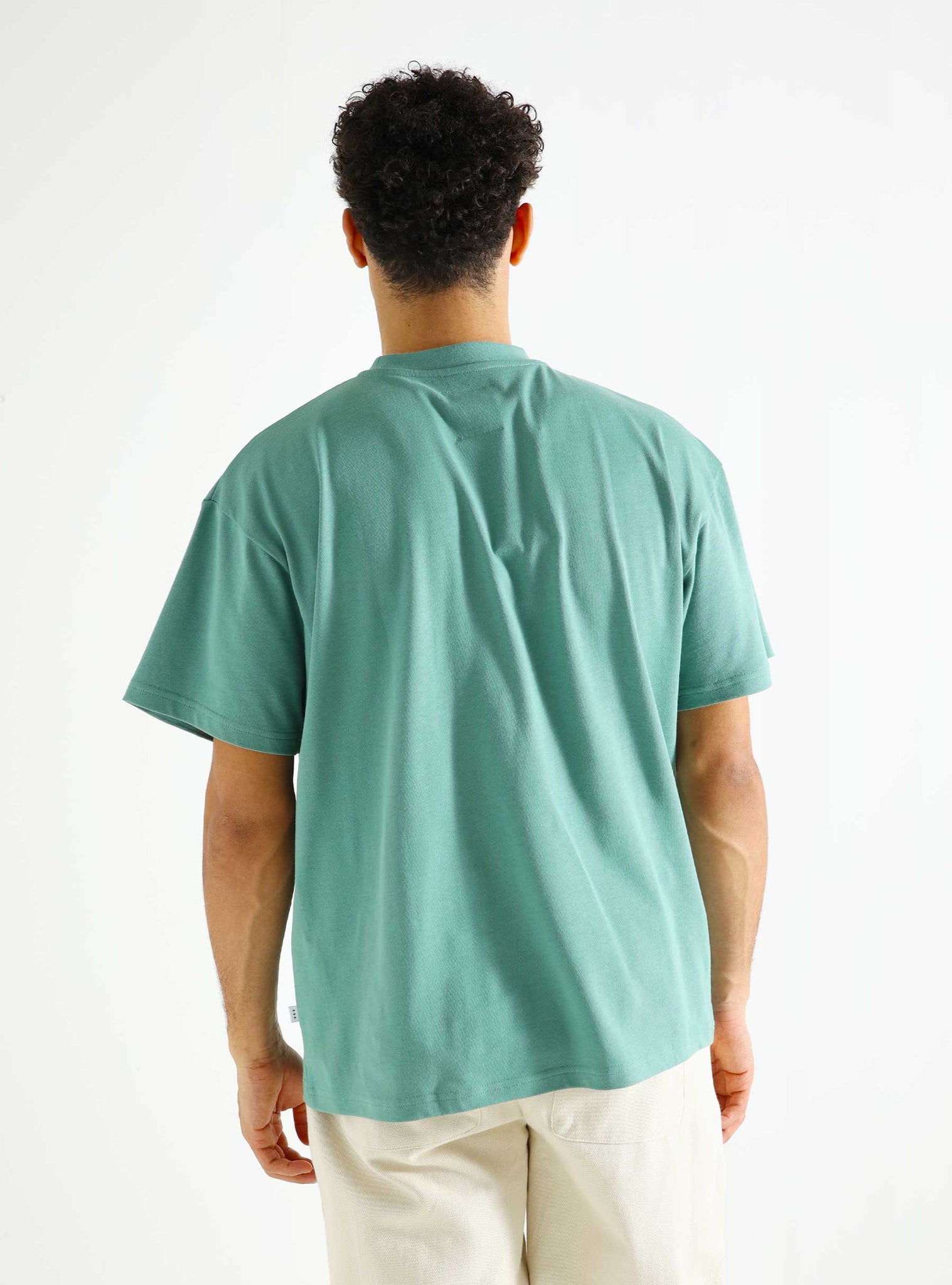 QB304 Loose T-shirt Dusty Teal