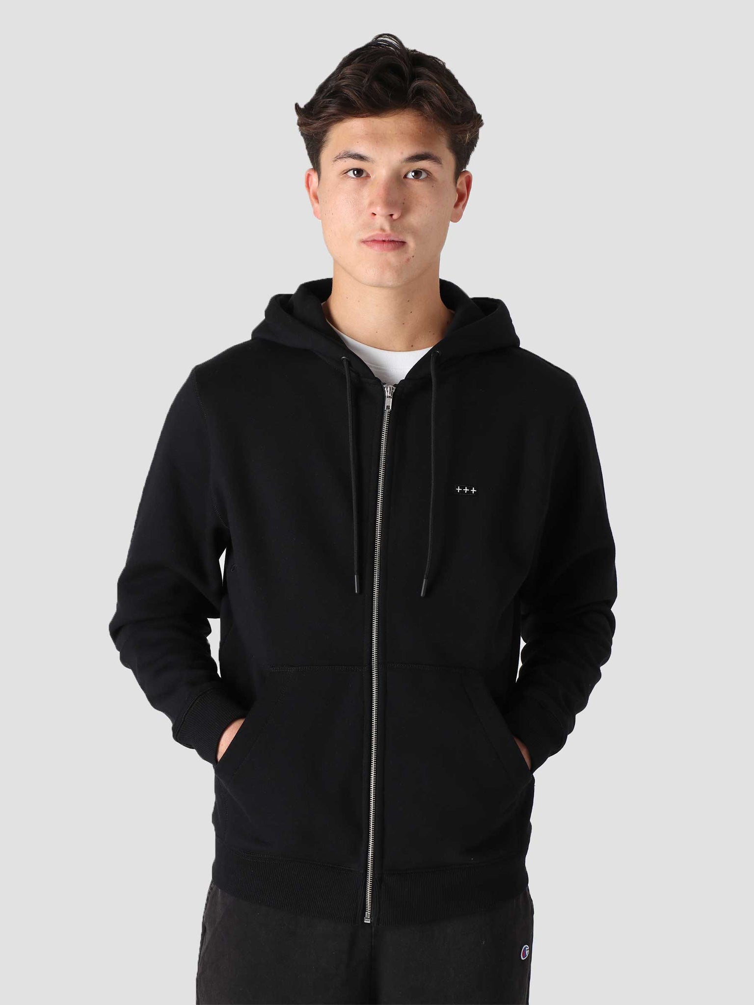 QB934 Full Zip Hoodie Black