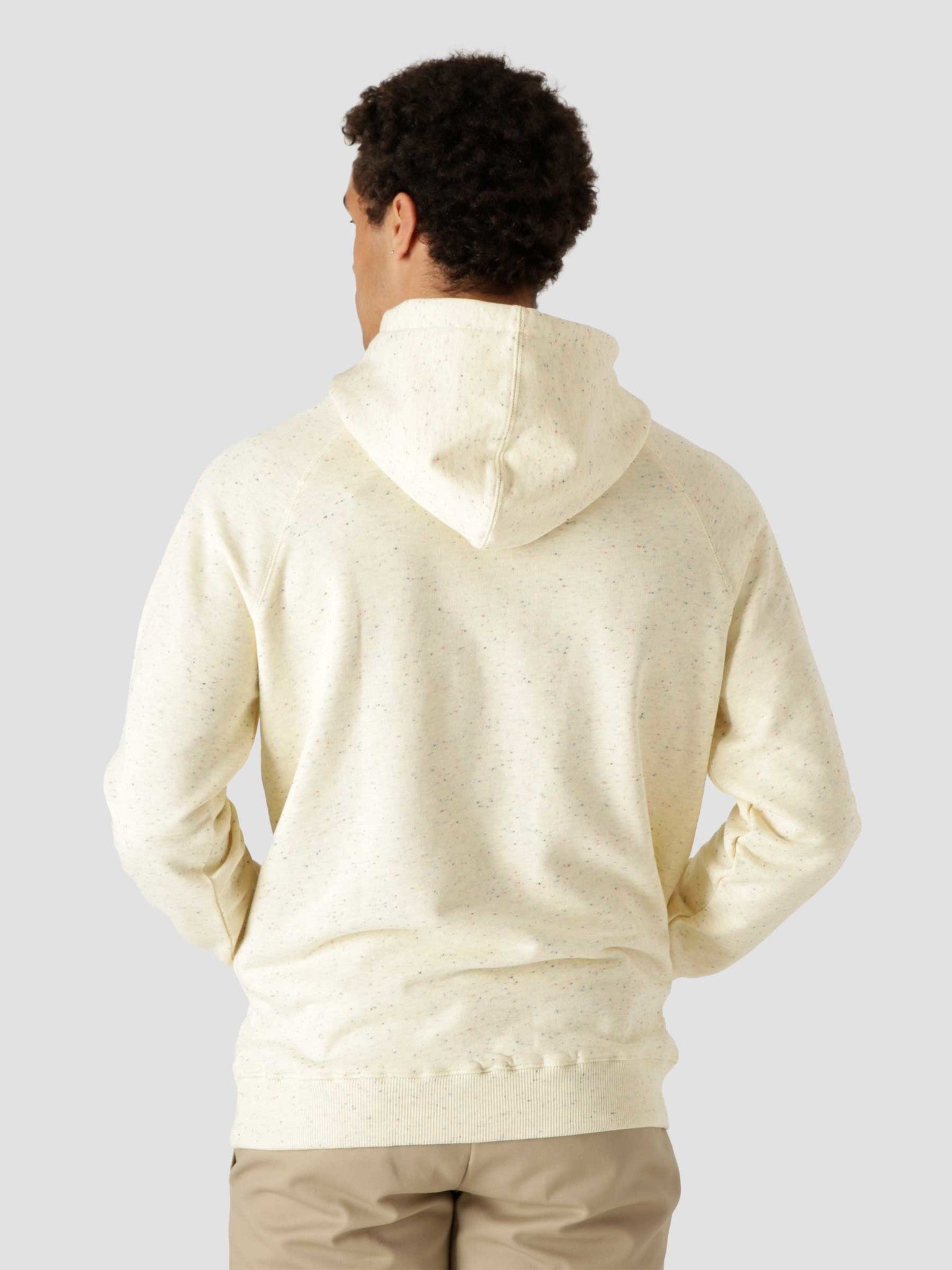 QB932 Speckle Hoodie Off White