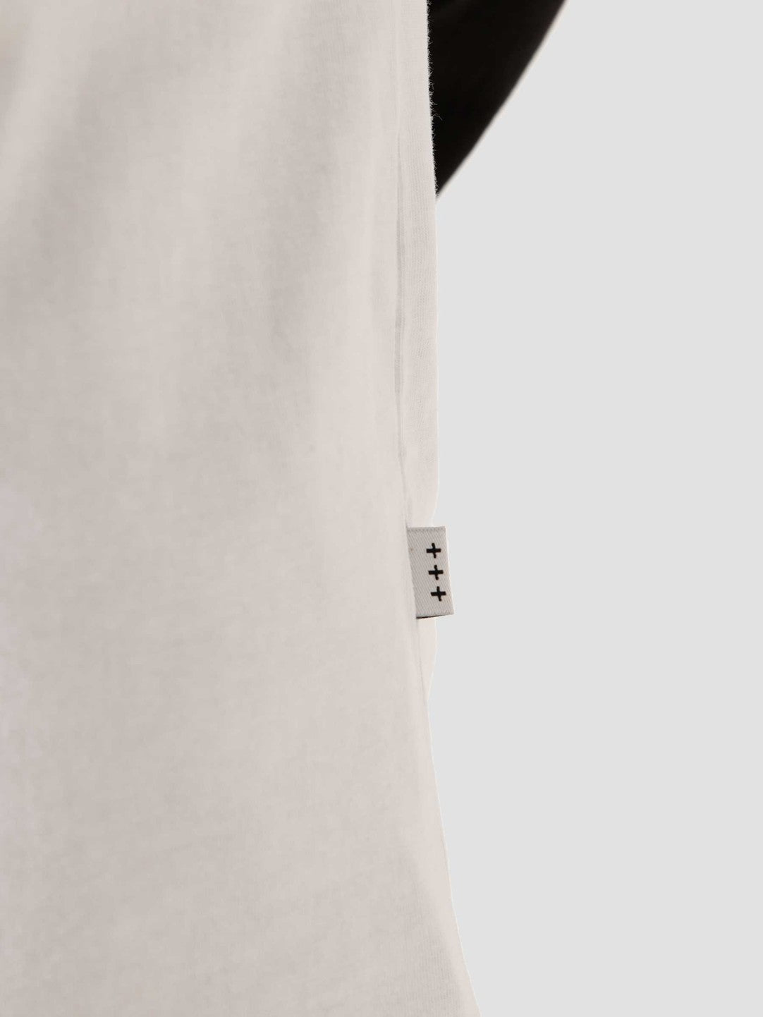 QB09 Patch Logo Baseball Longsleeve Black/White