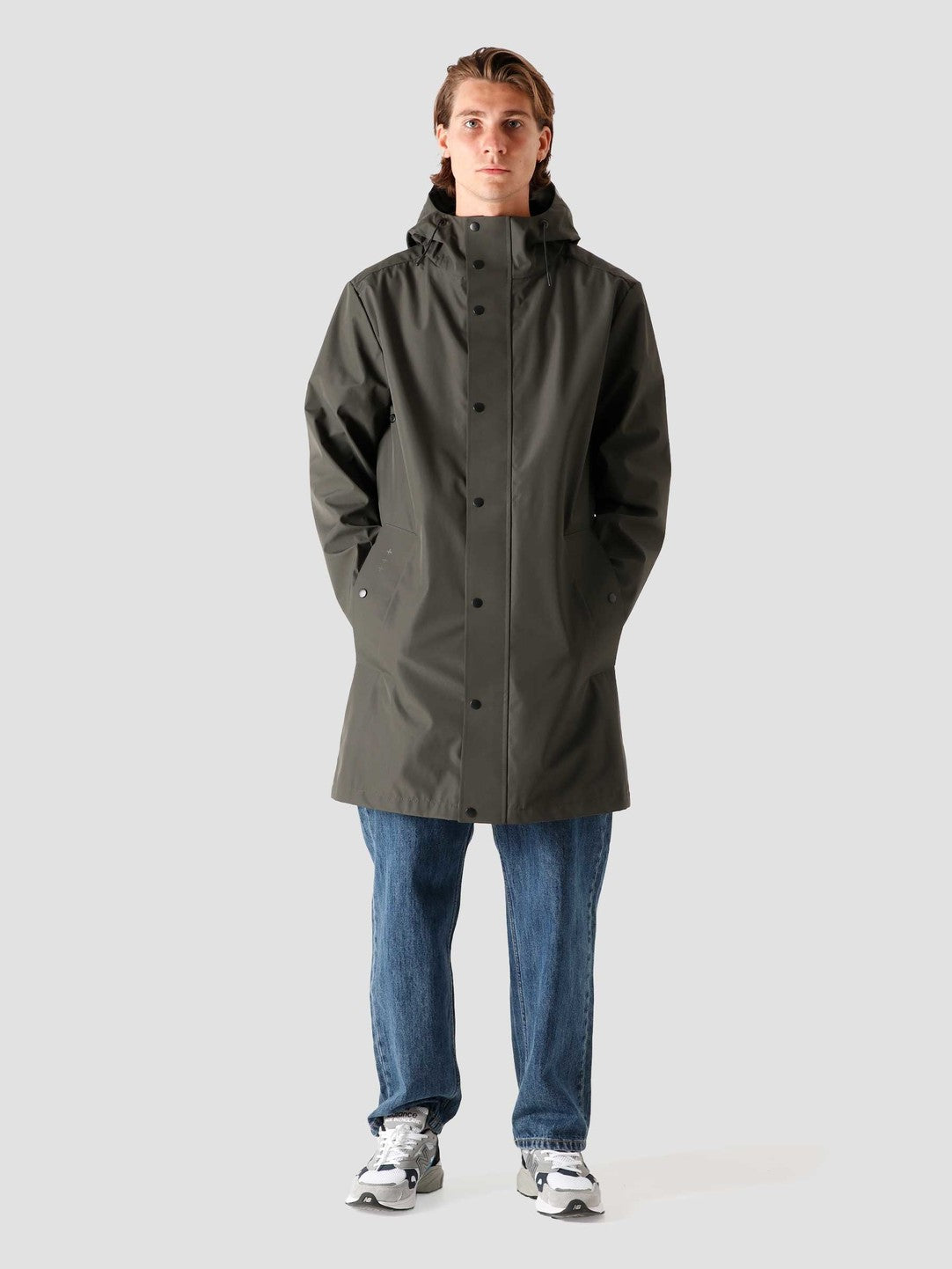QB220 Rain Coat Military Green